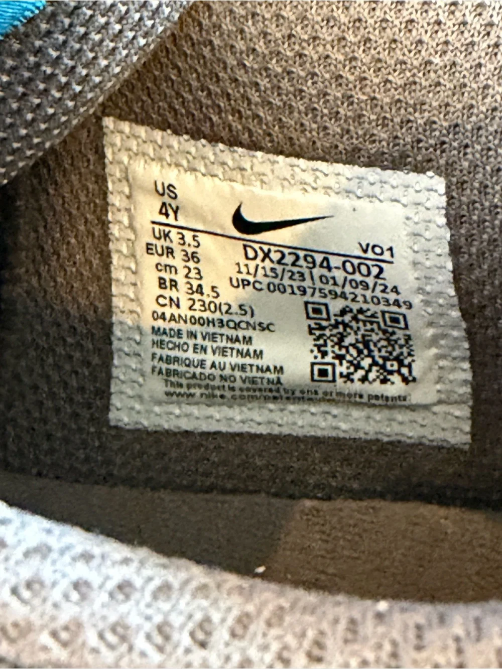 Nike Ja 1 GS Personal Touch Basketball Shoes Size 4Y DX2294-002